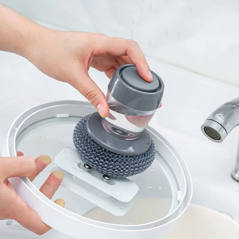 The Push-and-Clean Brush