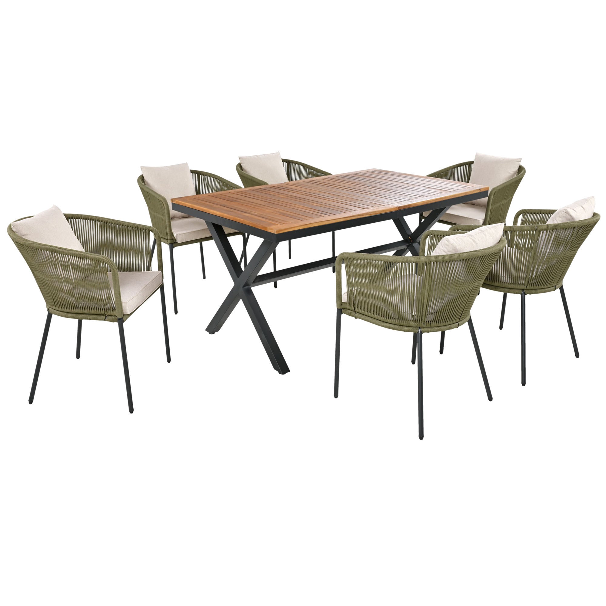 7-Piece Outdoor All-Weather Dining Set Furniture Set