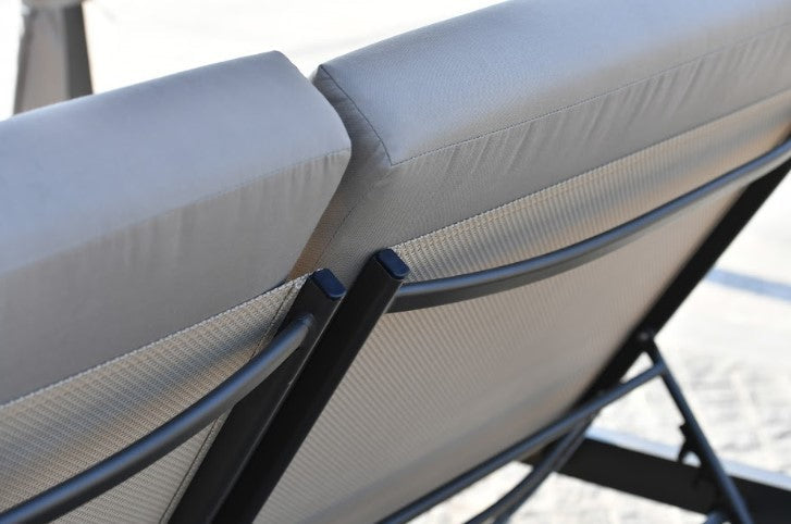 Adjustable Steel Metal Outdoor Daybed