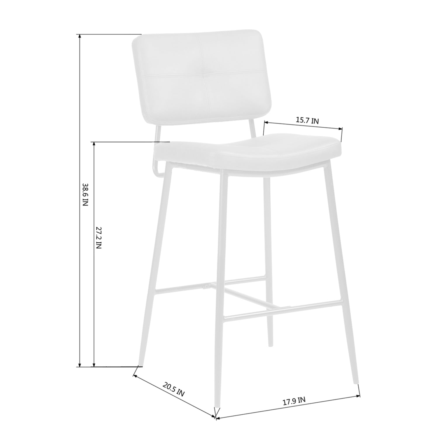 Set of Two Green and Black Manufactured Wood and Steel Low Back Bar Height Bar Chairs-7