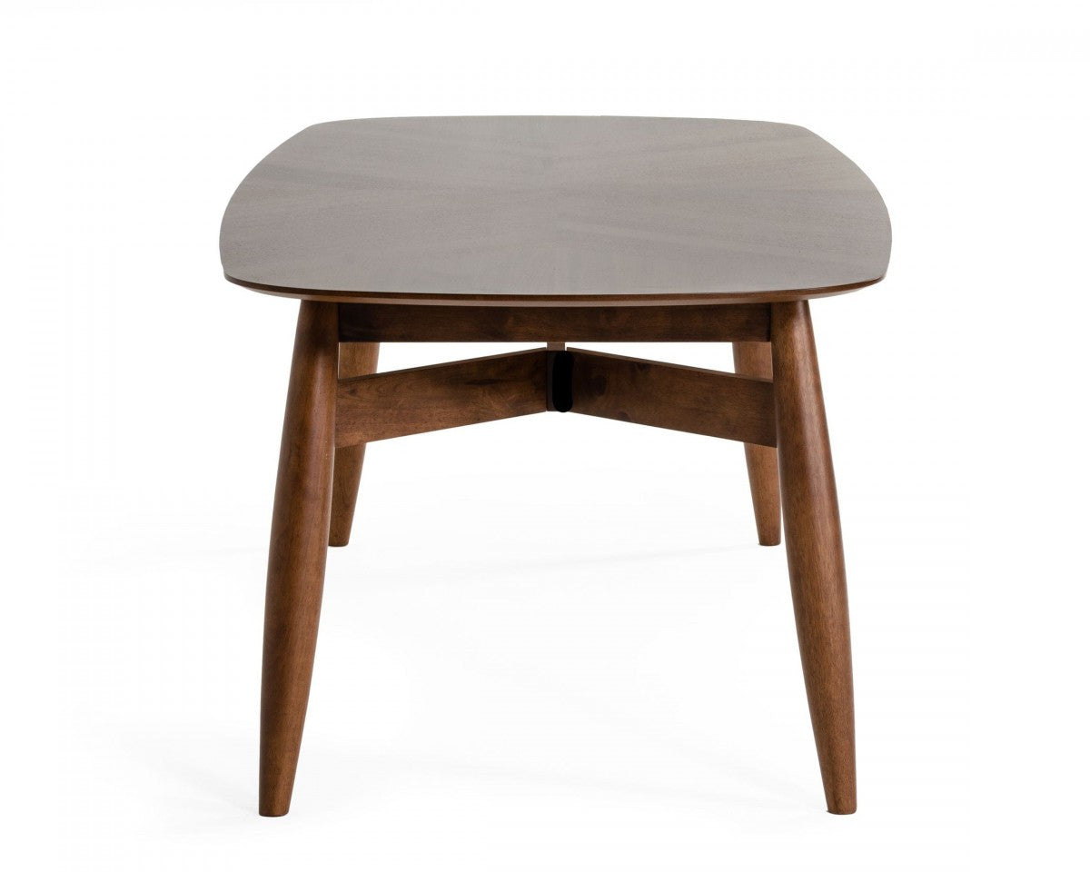 95" Brown Solid Wood Dining Table-3