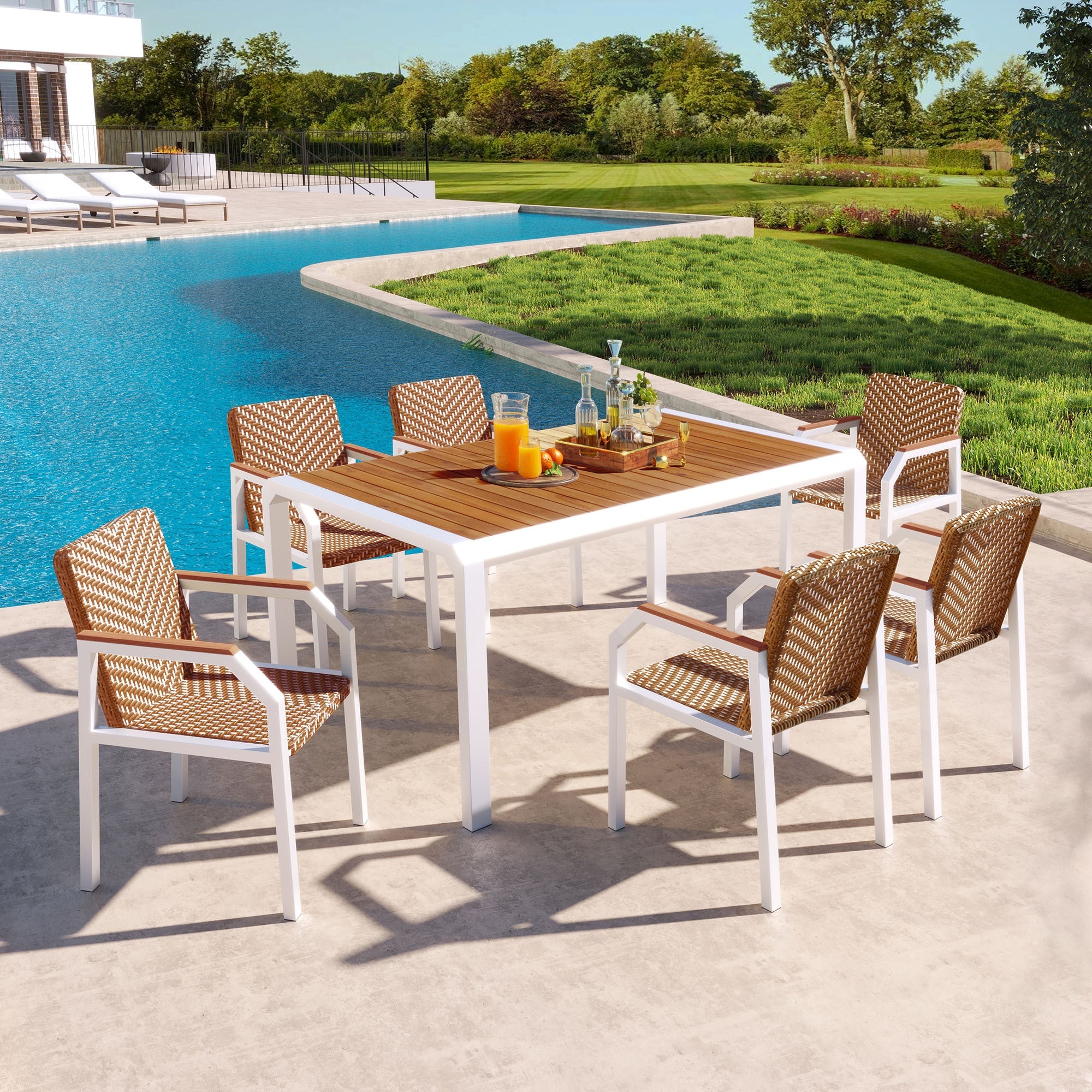 7-Piece Patio Dining Table Set