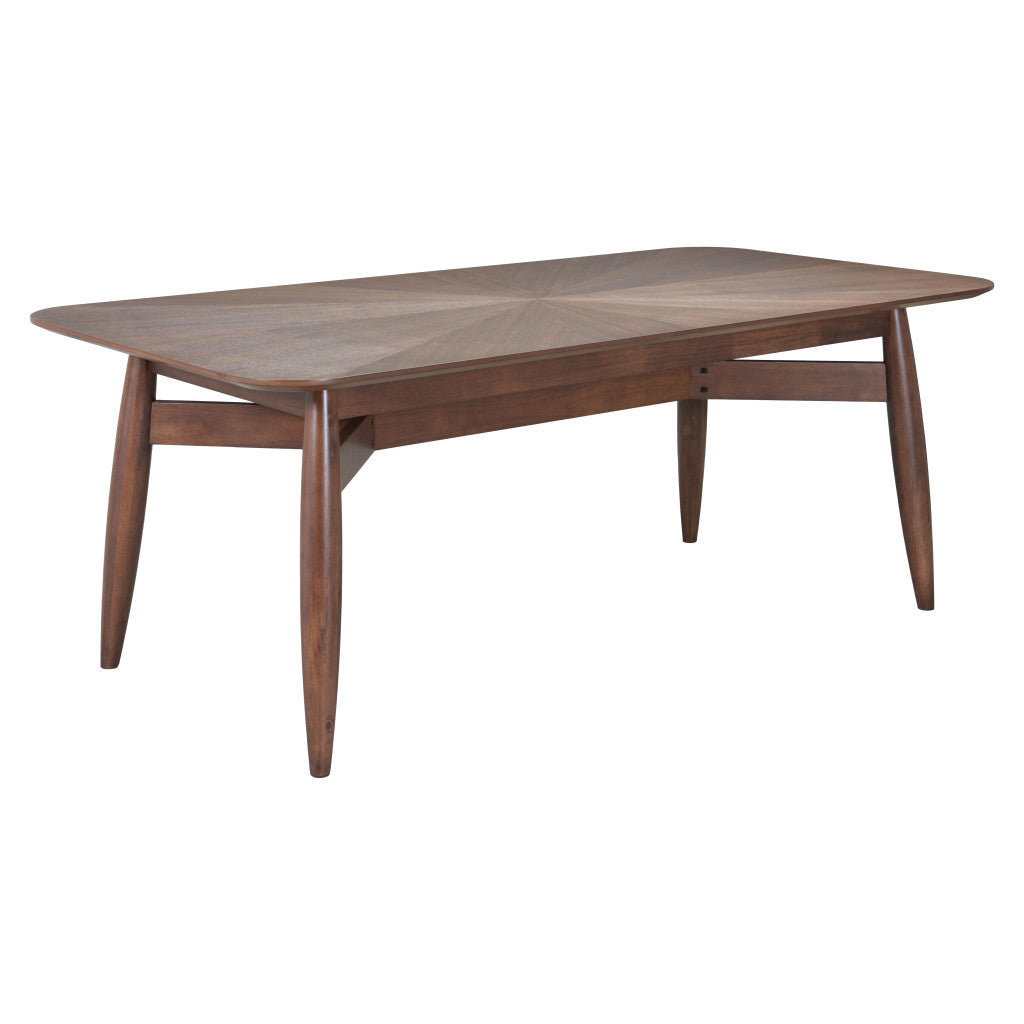 78" Espresso Solid Wood Dining Table-1