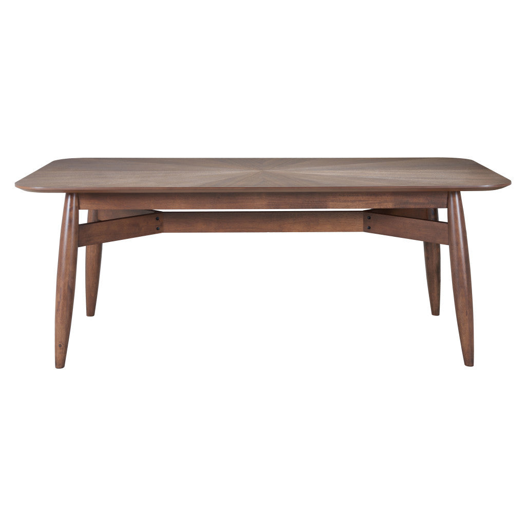 78" Espresso Solid Wood Dining Table-3