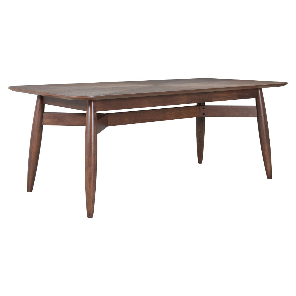 78" Espresso Solid Wood Dining Table-4