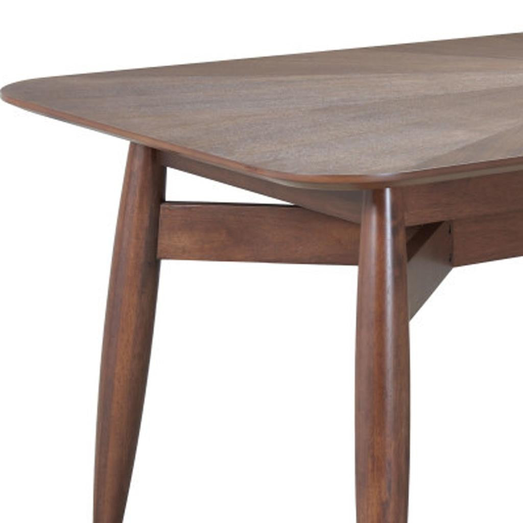 78" Espresso Solid Wood Dining Table-6
