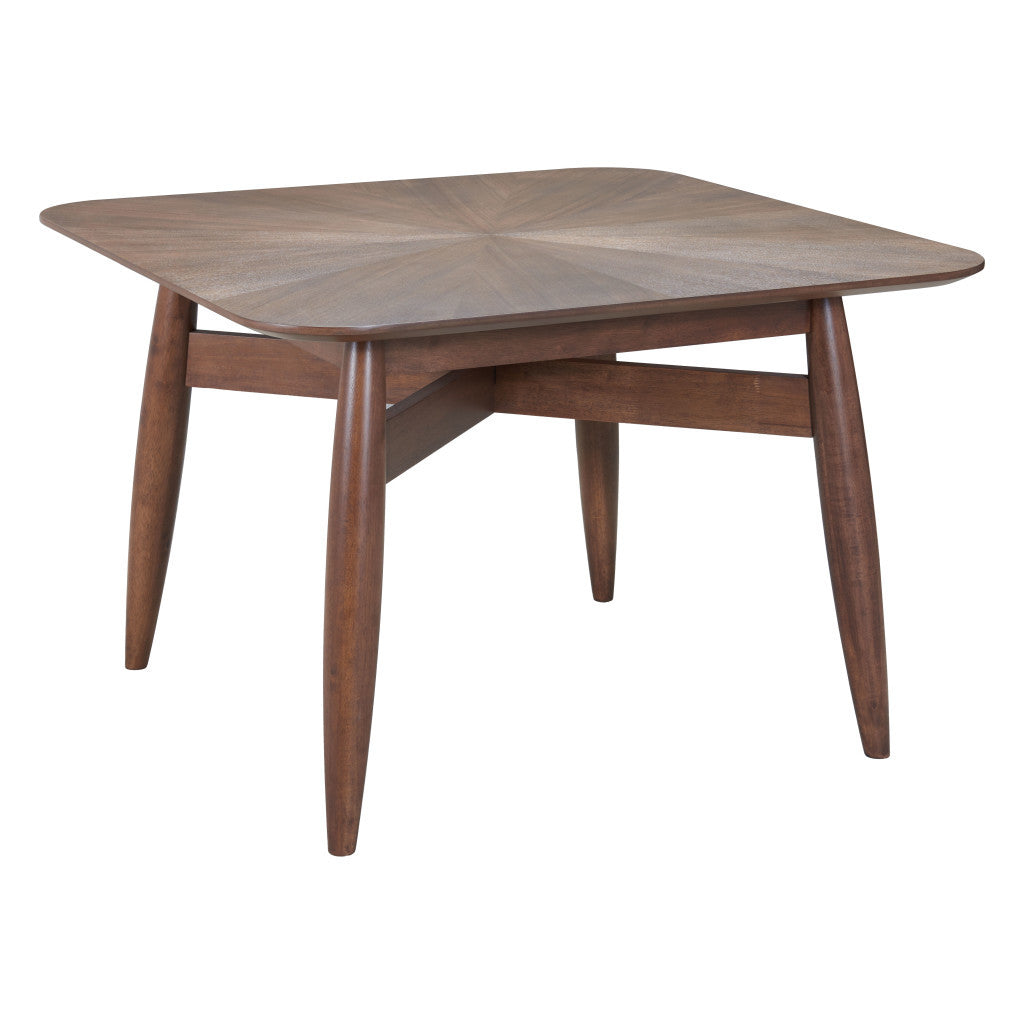 46" Espresso Solid Wood Square Dining Table-1