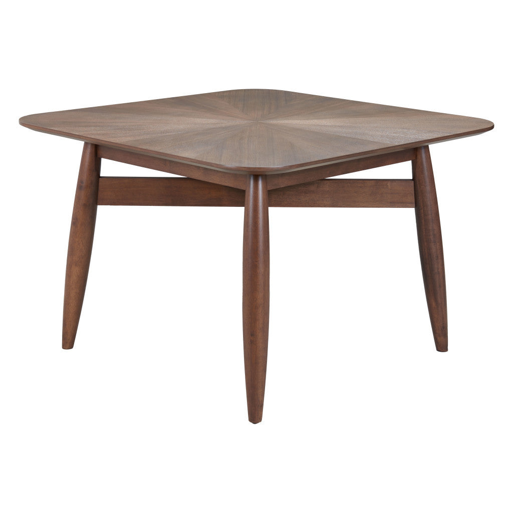 46" Espresso Solid Wood Square Dining Table-2