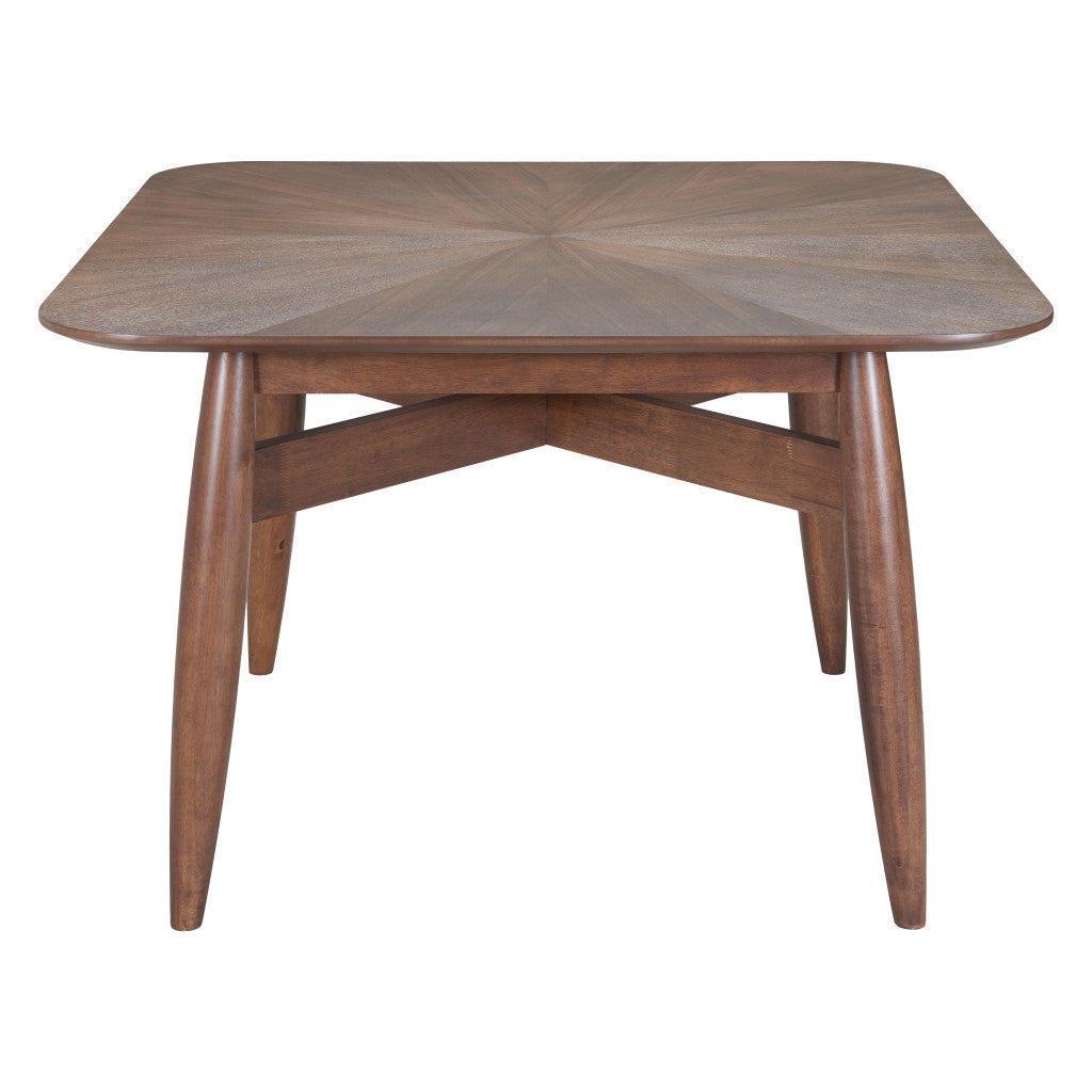 46" Espresso Solid Wood Square Dining Table-3