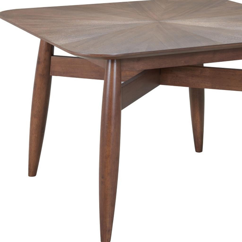 46" Espresso Solid Wood Square Dining Table-7