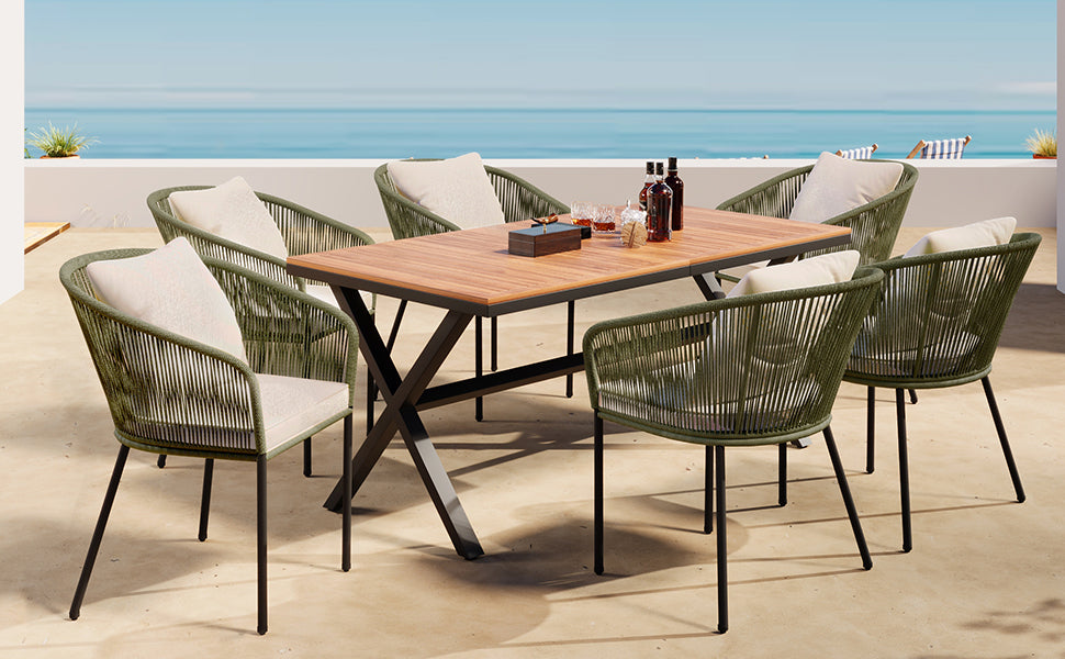 7-Piece Outdoor All-Weather Dining Set Furniture Set