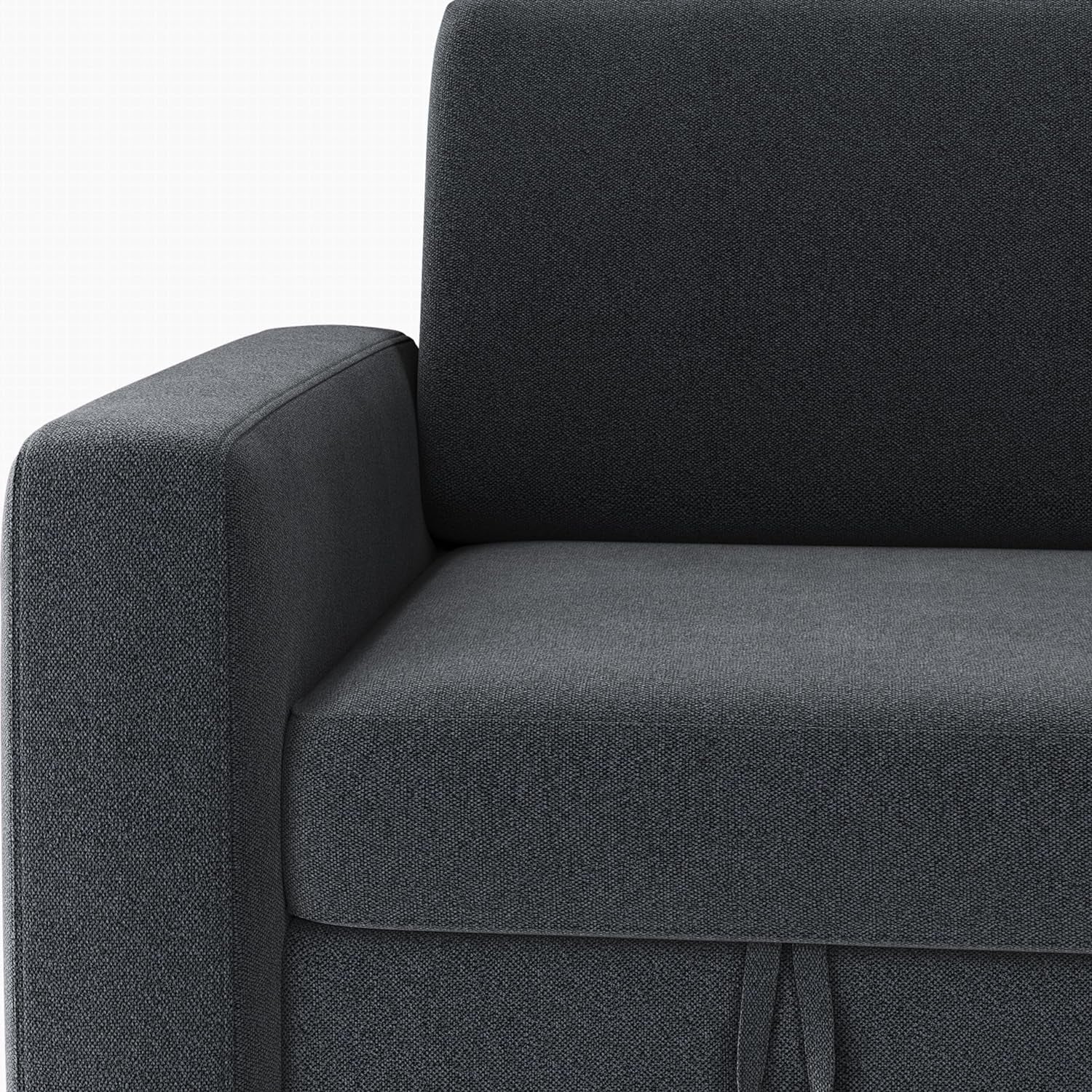 Dark Gray Sectional Sofa with Chaise & USB