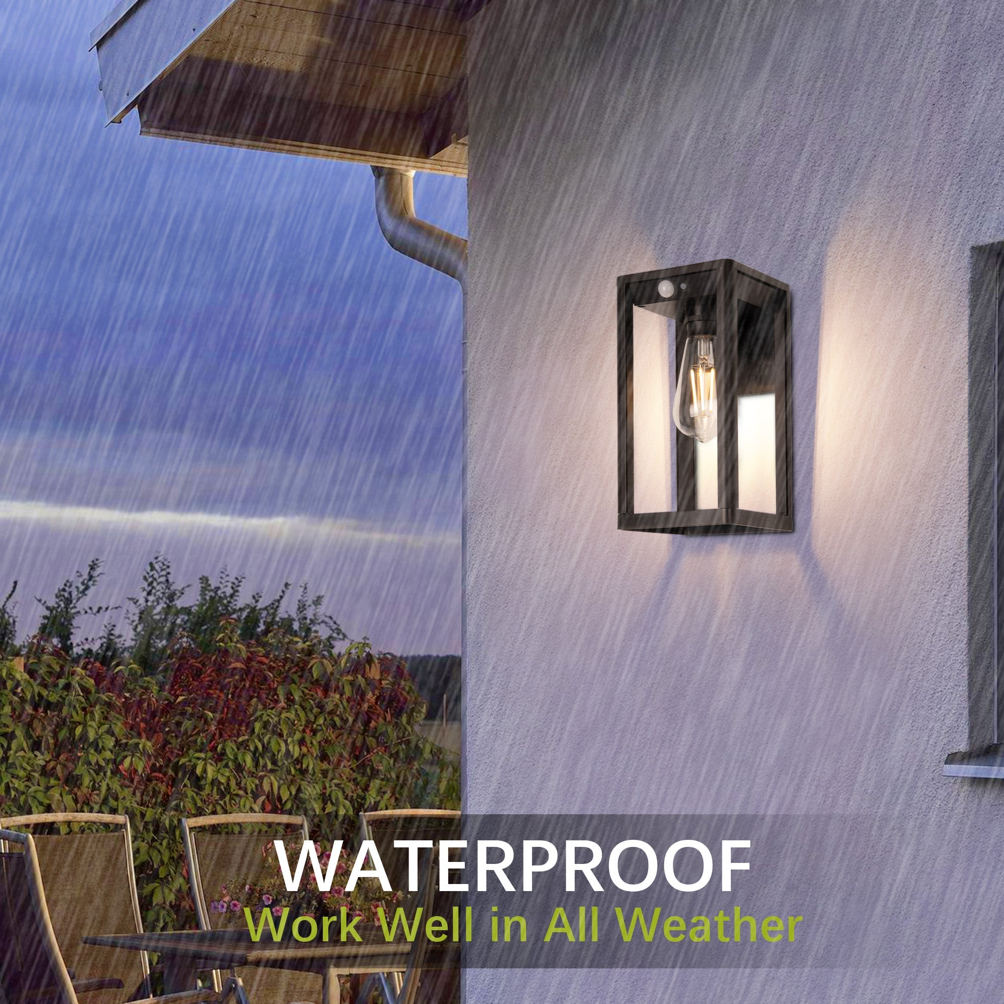 Solar Motion Sensor Wall Light 2 pack-2