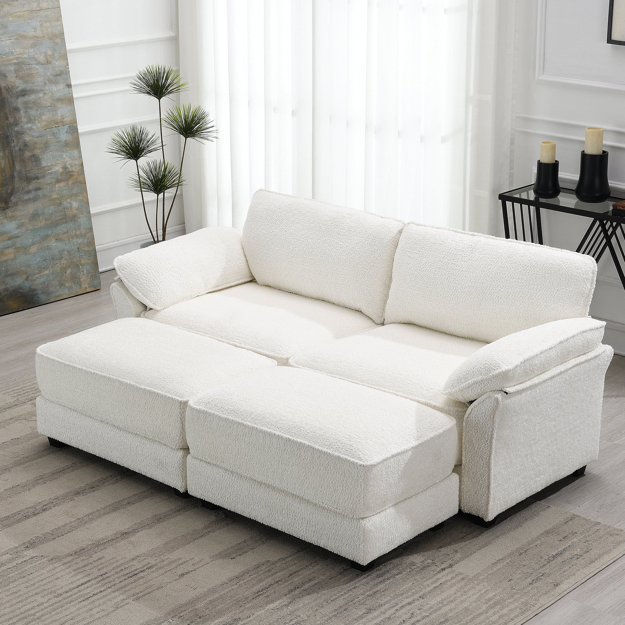 Free Combination Modular Convertible Sectional Sofa Bed Set