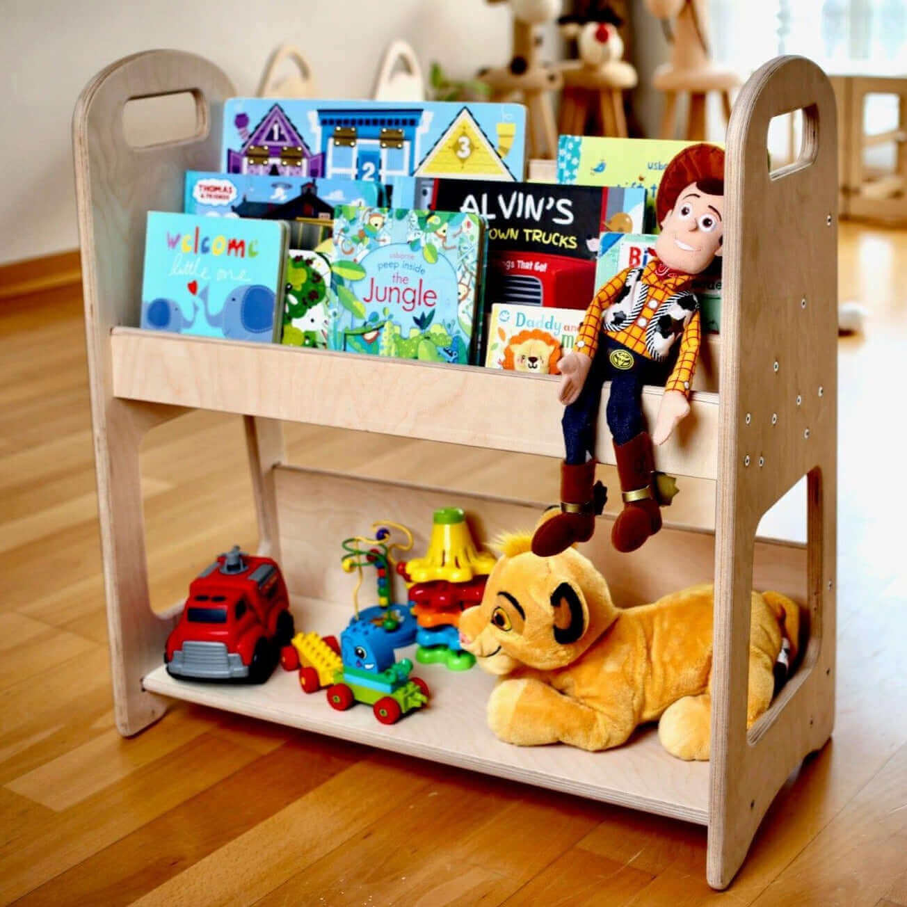 Wooden Bookshelf / Large Size-0