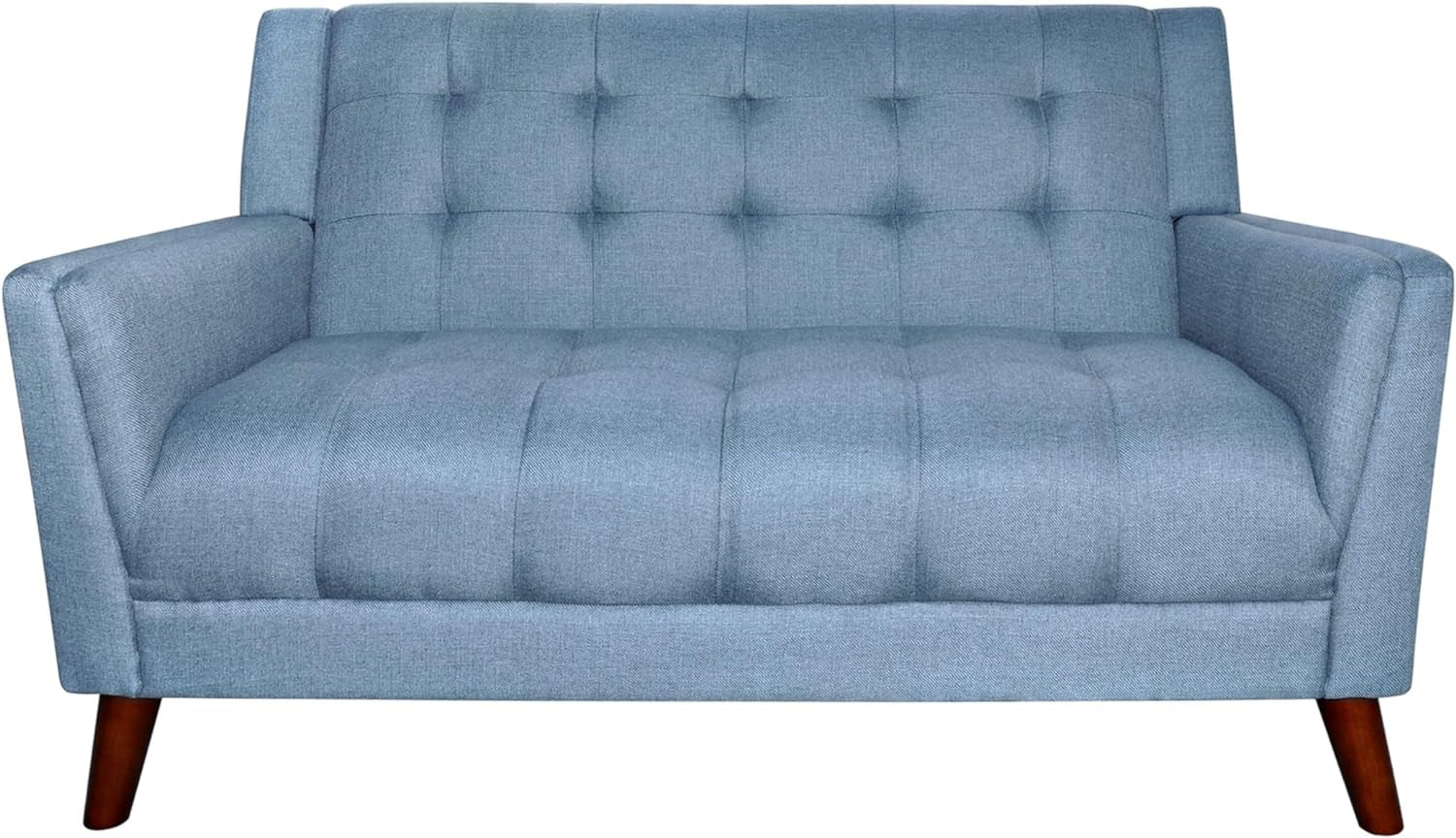 Blue Mid-Century Modern Loveseat