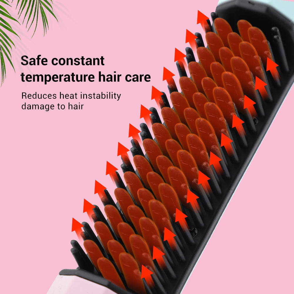 Portable Straightening & Curling Comb