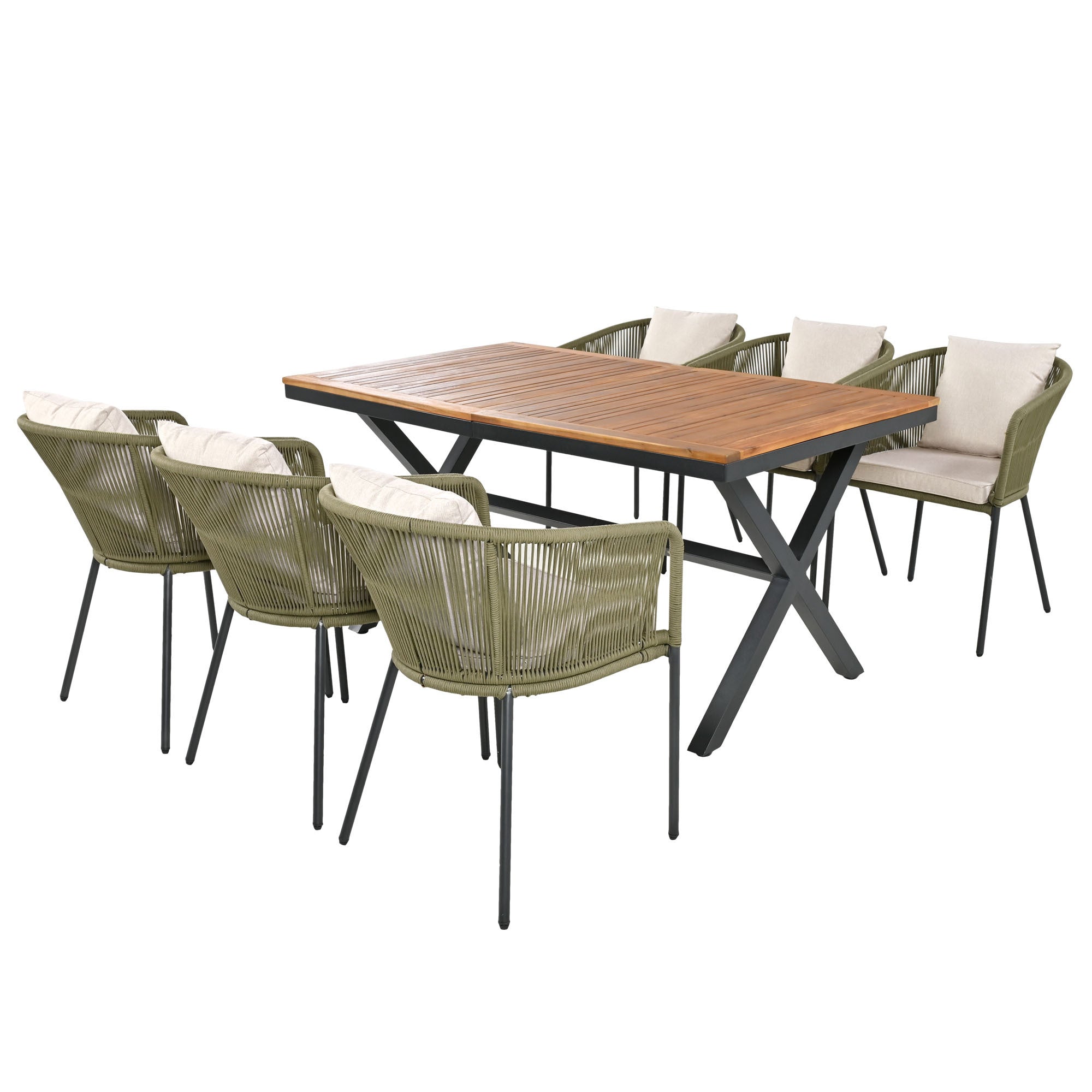 7-Piece Outdoor All-Weather Dining Set Furniture Set
