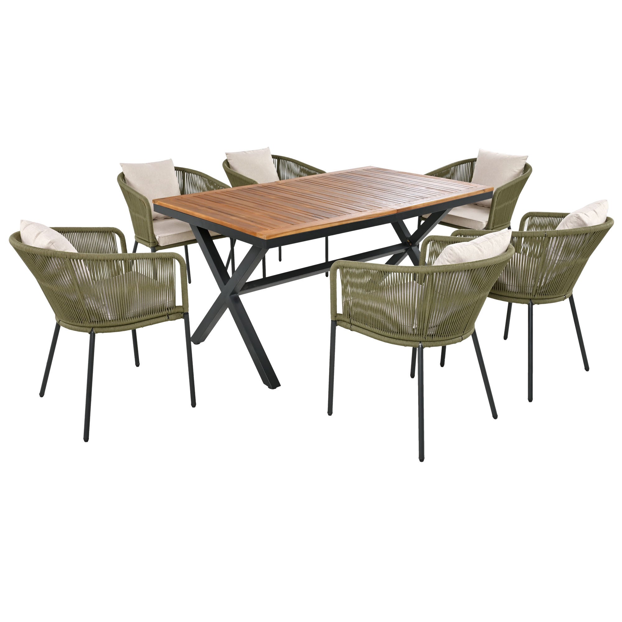 7-Piece Outdoor All-Weather Dining Set Furniture Set