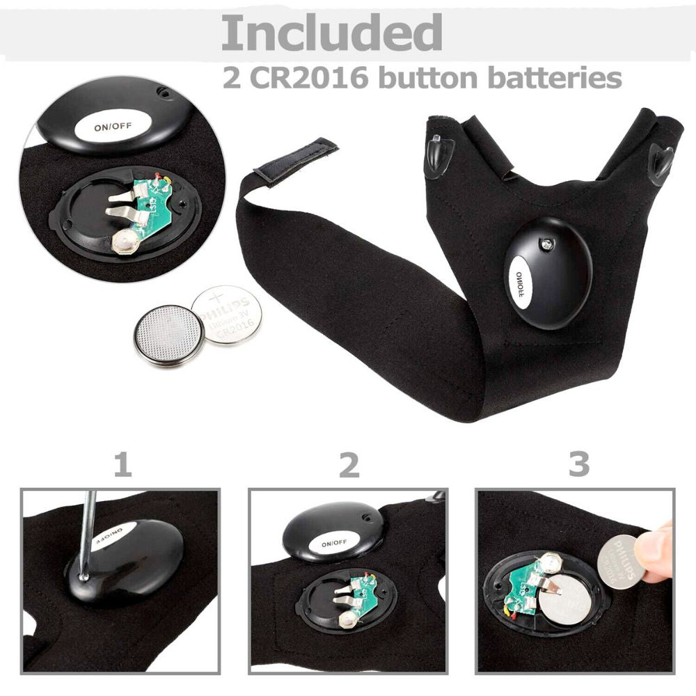 Multipurpose LED Flashlight Gloves