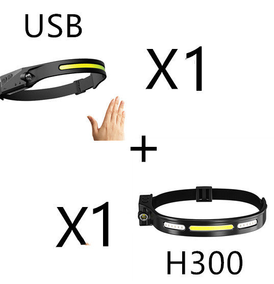 USB Rechargeable COB LED Headlamp