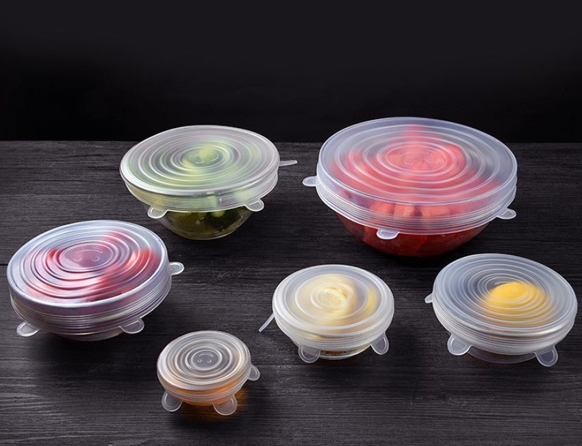Stretch & Seal Food Covers 6 Piece Lids