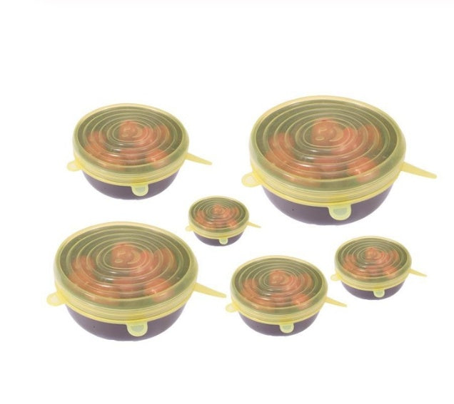 Stretch & Seal Food Covers 6 Piece Lids