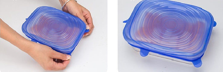 Stretch & Seal Food Covers 6 Piece Lids