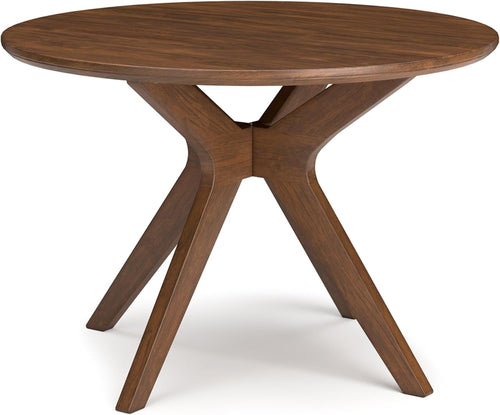 Lyncott Traditional round Dining Room Table, Seats up to 4, Brown