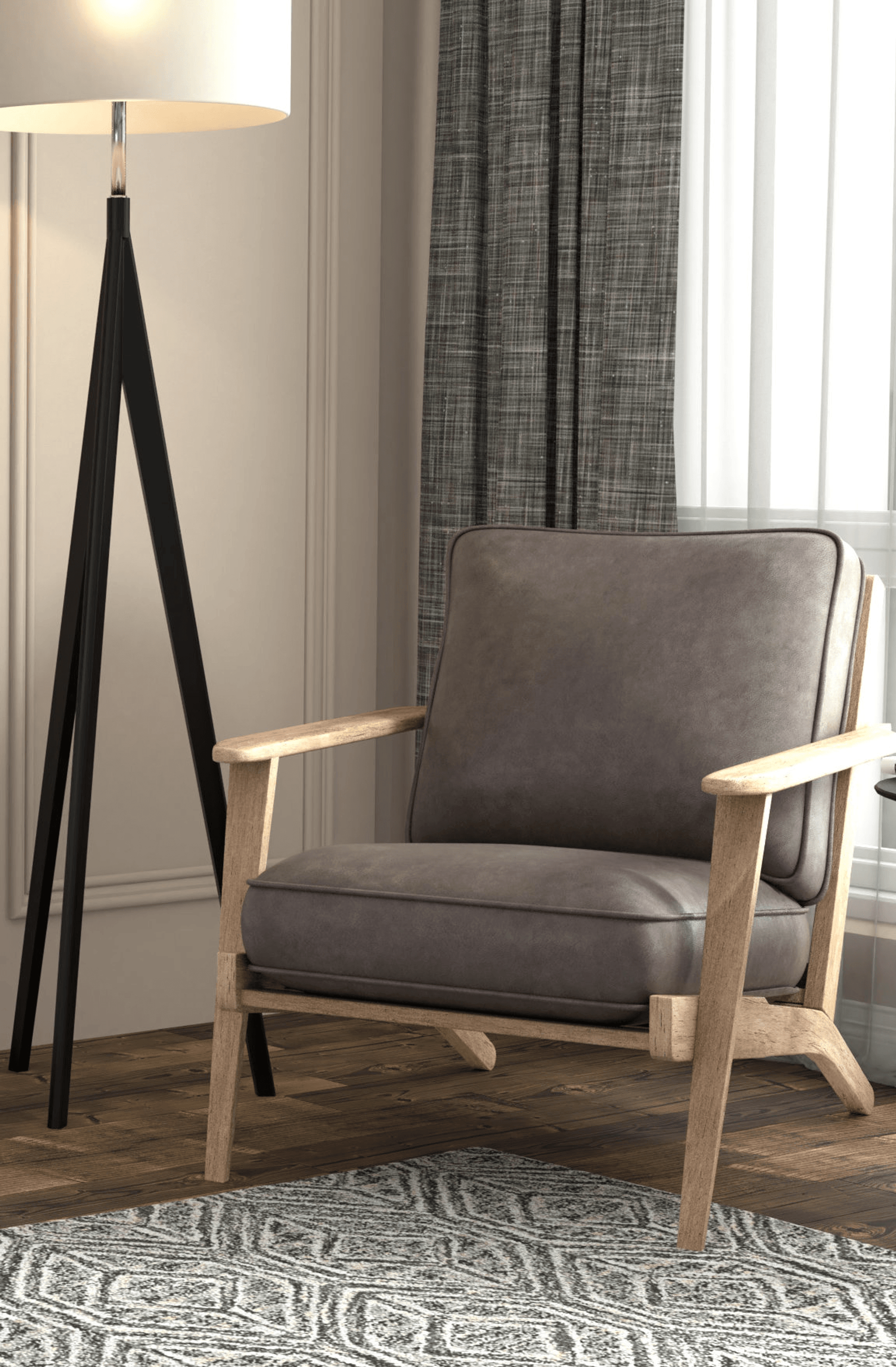 Artica Rustic Lounge Chair-5