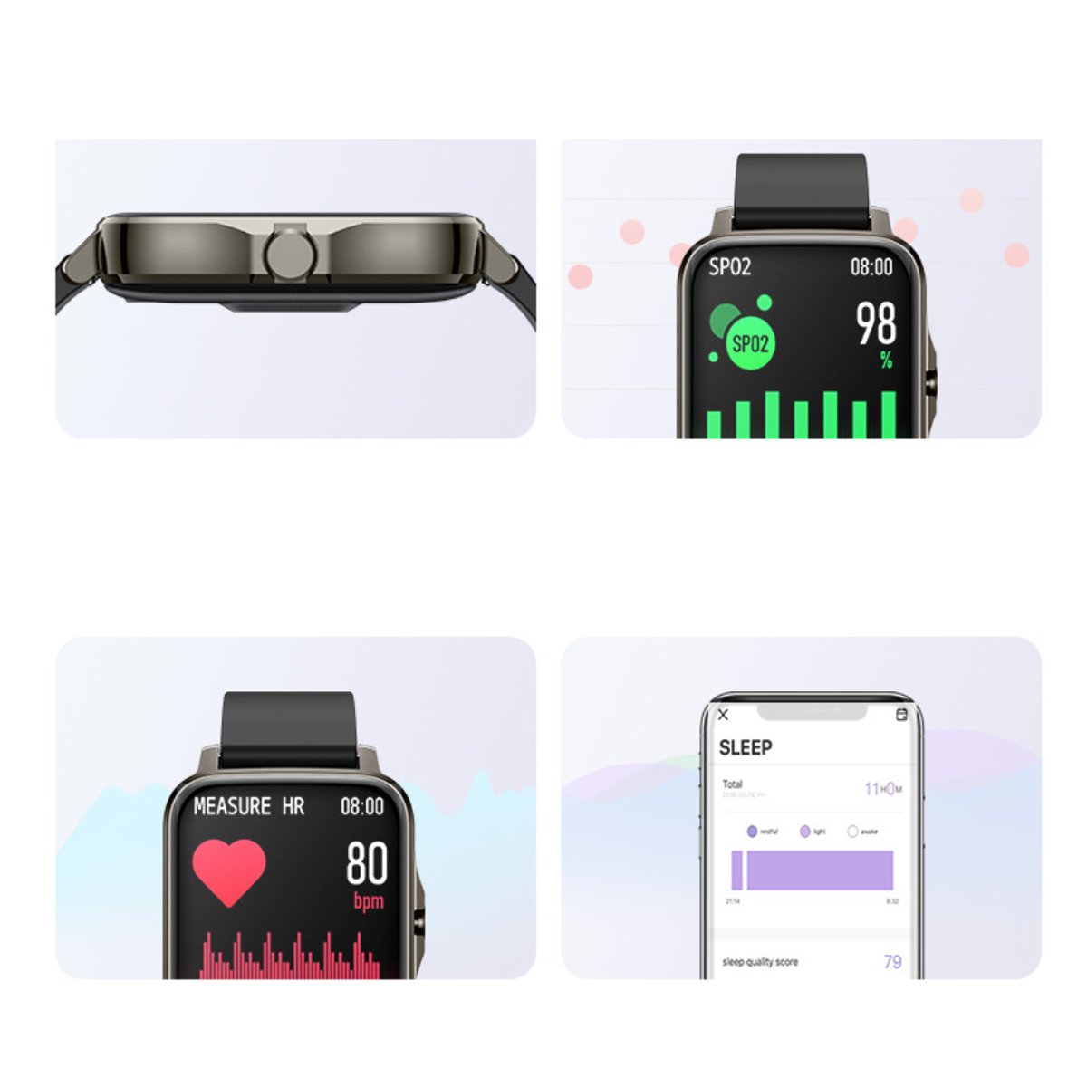 Lifestyle Smart Watch with Heart Health Monitor