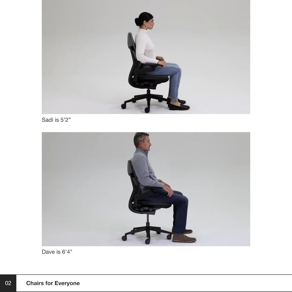 Gesture Office Chair - Ergonomic Work Chair with Wheels for Carpet - Comfortable Office Chair - Intuitive-To-Adjust Chairs for Desk - 360-Degree Arms - Coconut Yellow Fabric-3