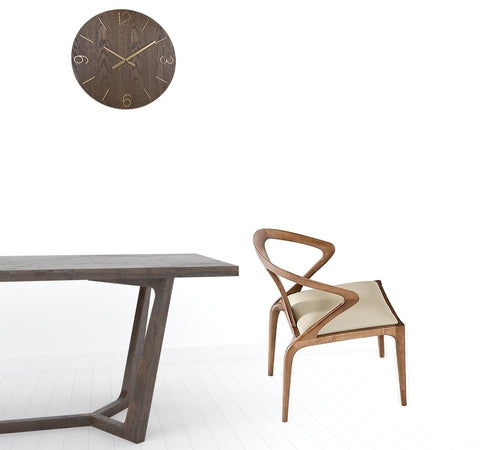 Leatherette and Wood Dining Chair