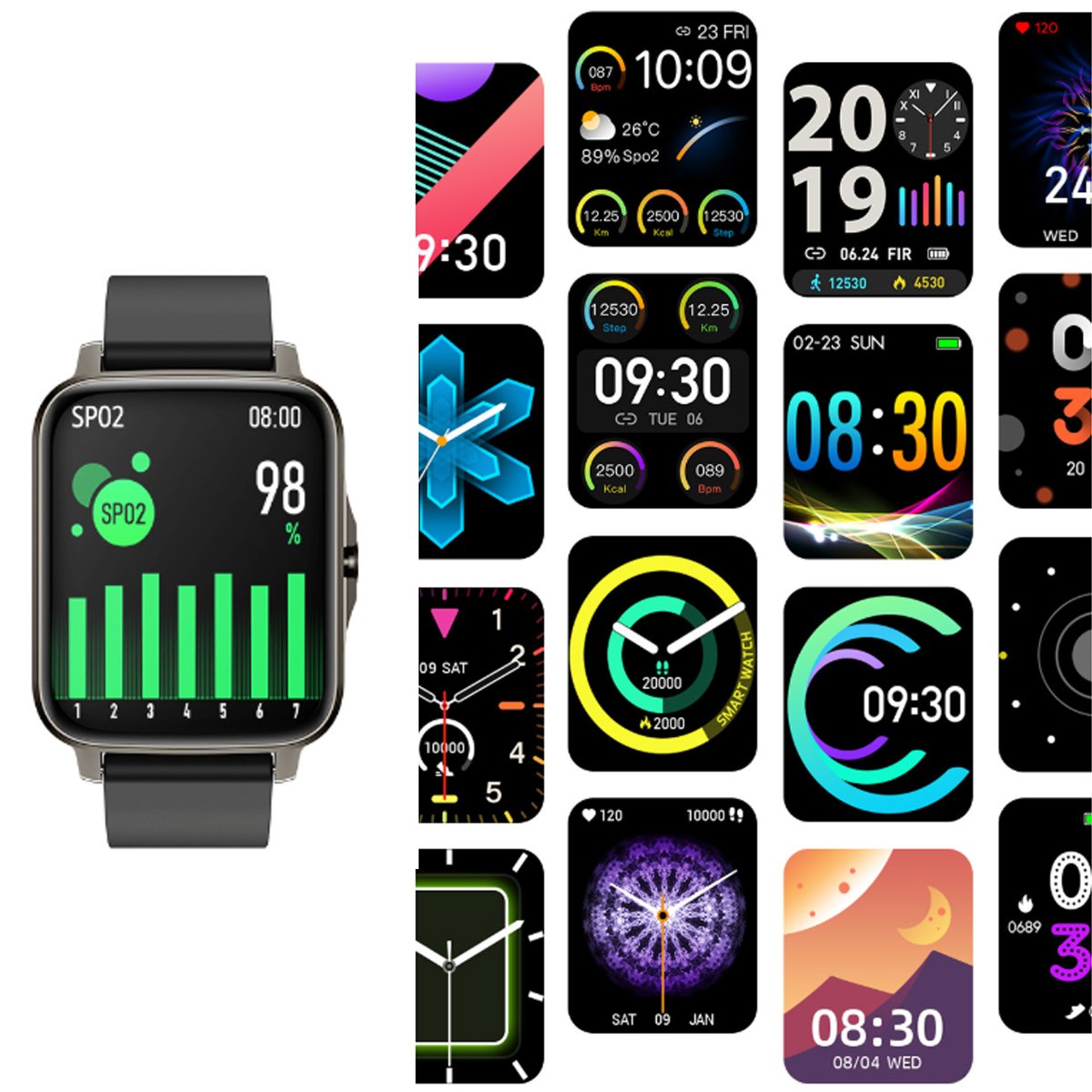 Lifestyle Smart Watch with Heart Health Monitor