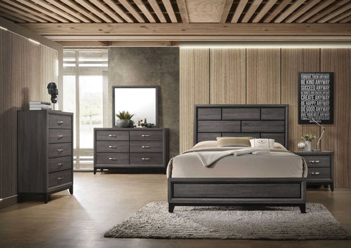 58inches X 16inches X 37inches Weathered Gray Dresser