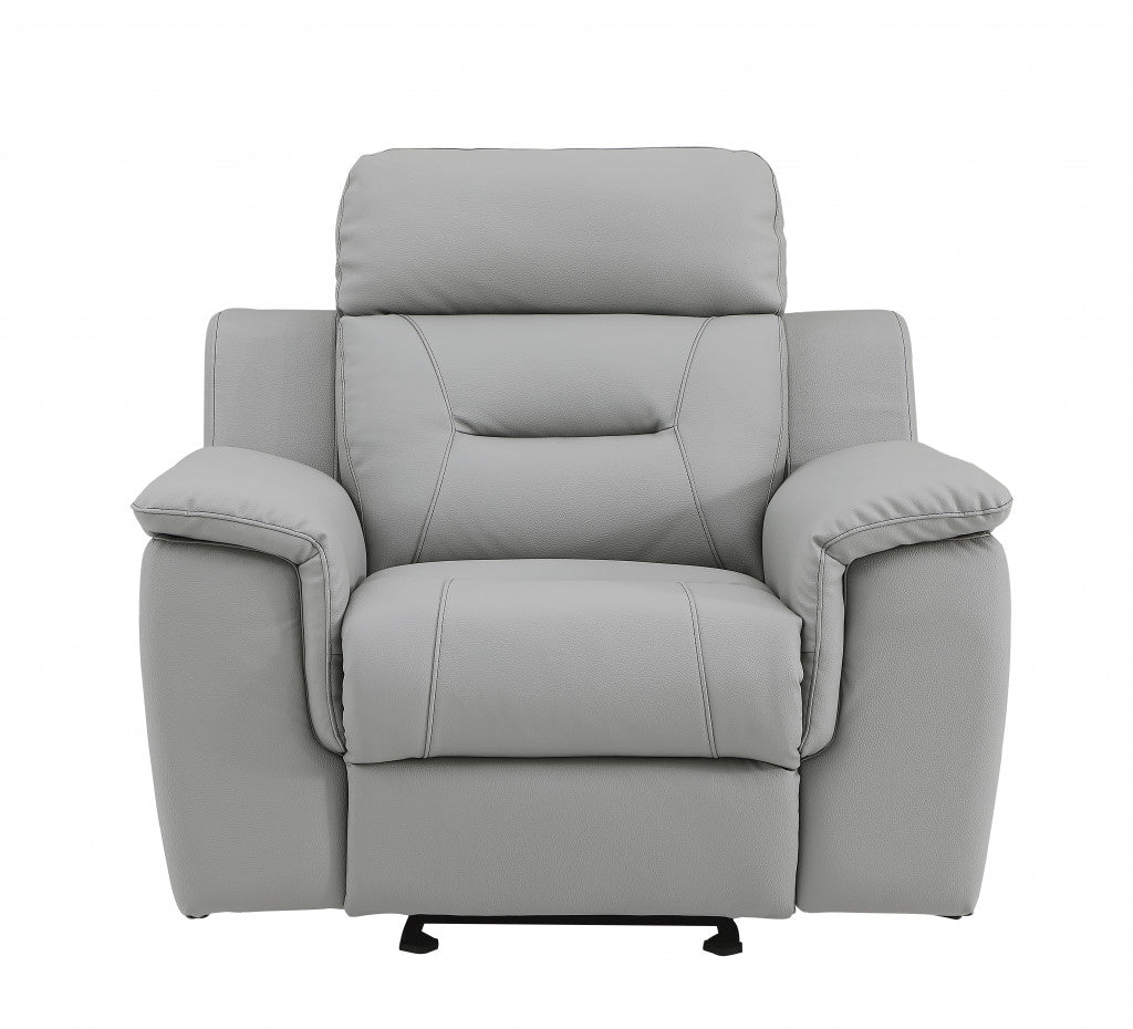 41inches Grey Fascinating Leather Reclining Chair.