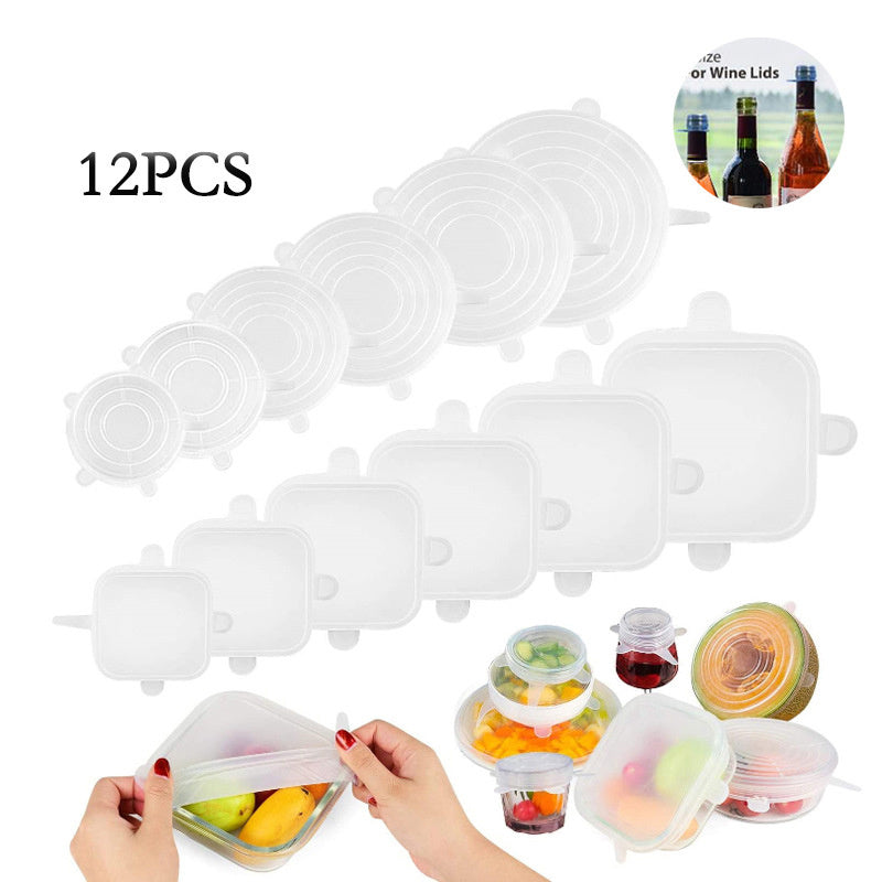 Stretch & Seal Food Covers 6 Piece Lids