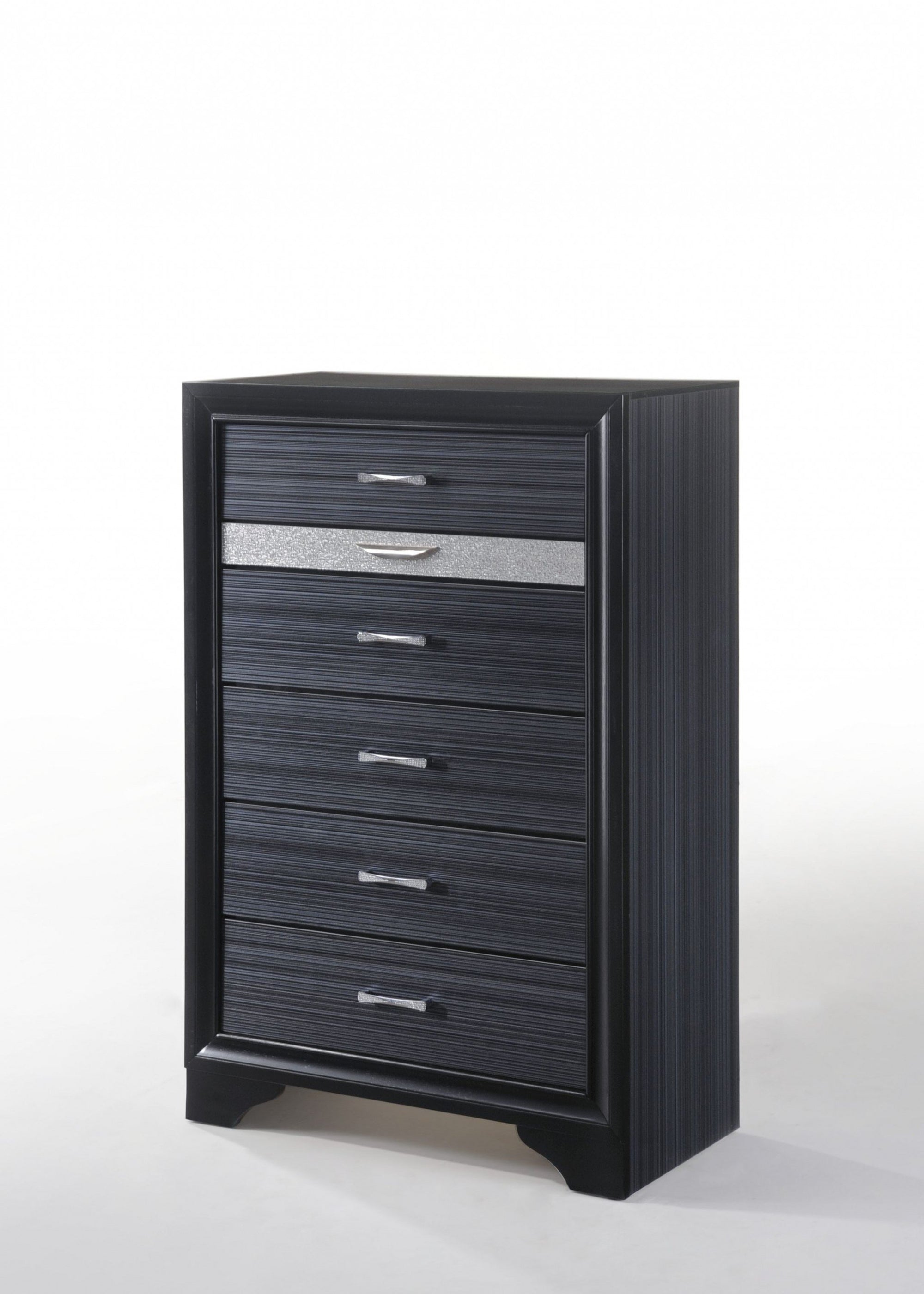 Sleek Black 6-Drawer Dresser