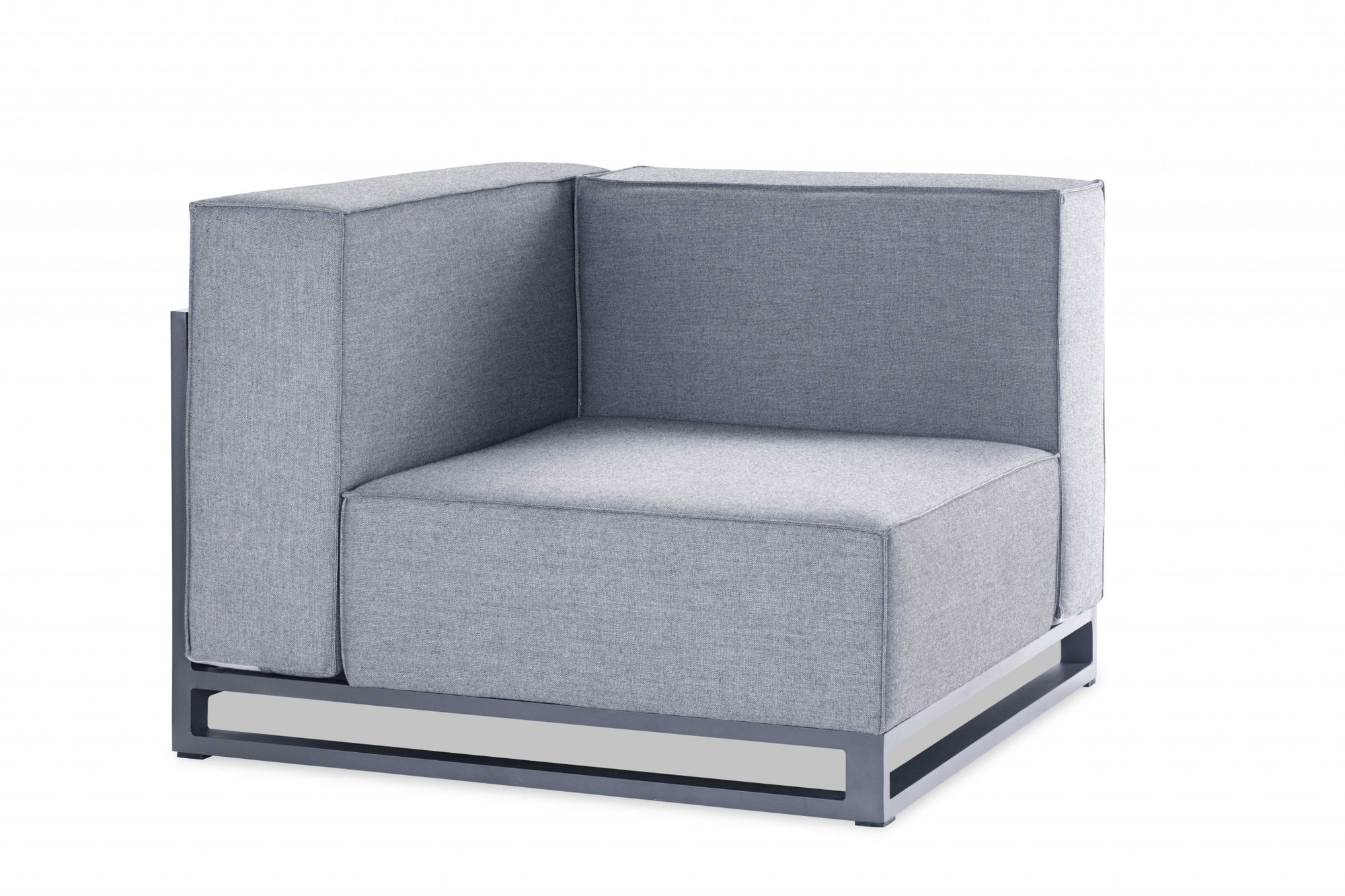 41" Gray Linen Side Chair-2