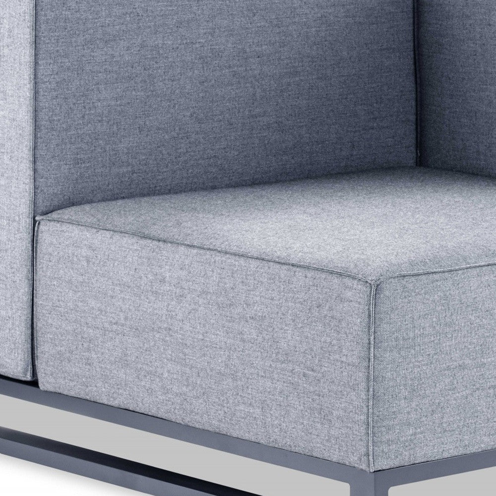 41" Gray Linen Side Chair-3