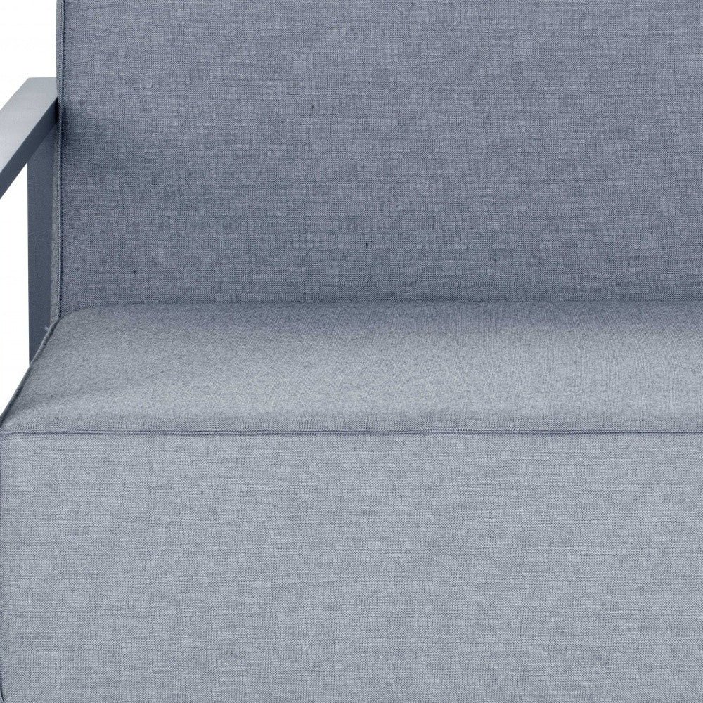 37" Gray Linen Arm Chair-3