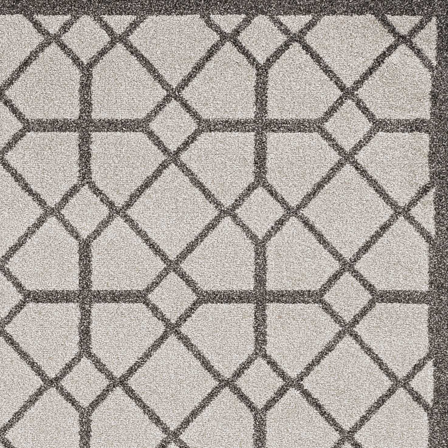 3' X 5' Ivory Or Grey Polypropylene Rug-3