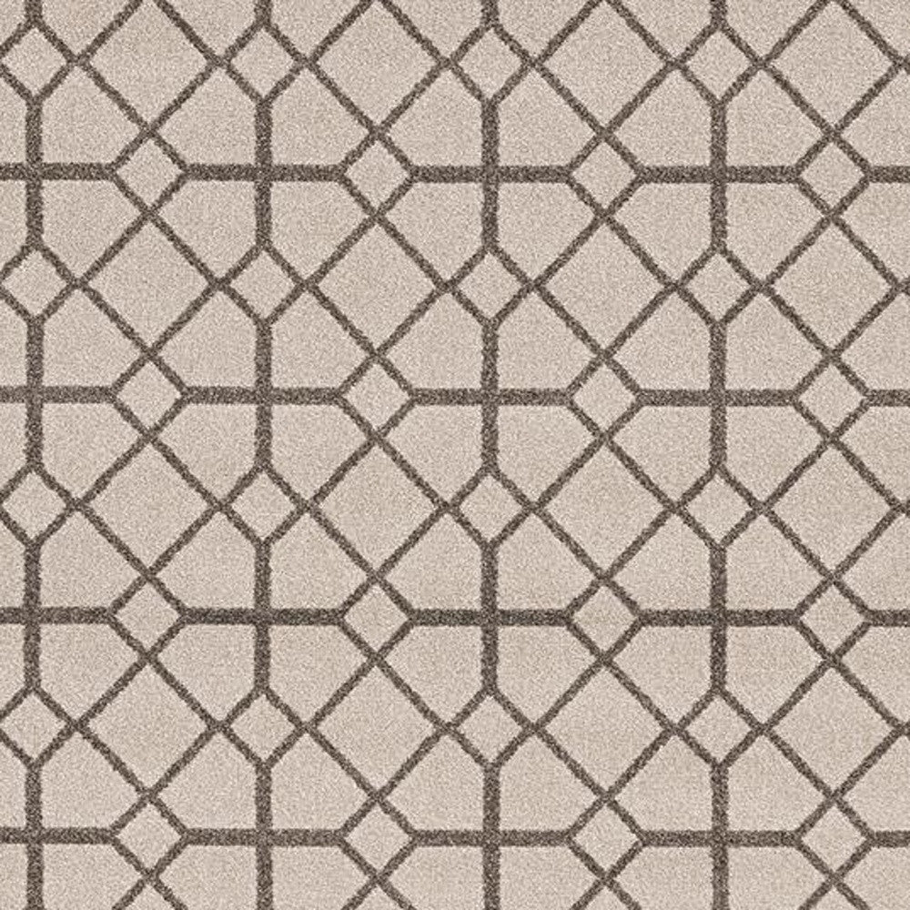 3' X 5' Ivory Or Grey Polypropylene Rug-4