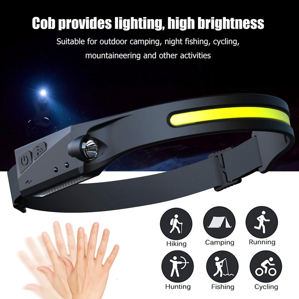 USB Rechargeable COB LED Headlamp