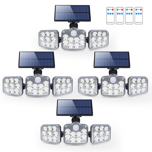 Solar Outdoor Lights 138 LED 3-Head