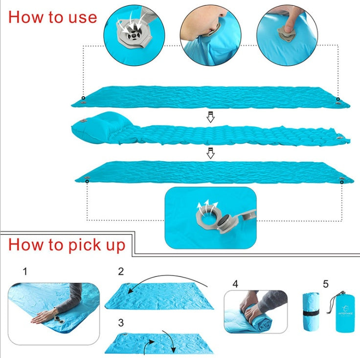 Inflatable Honeycomb Camping Mattress