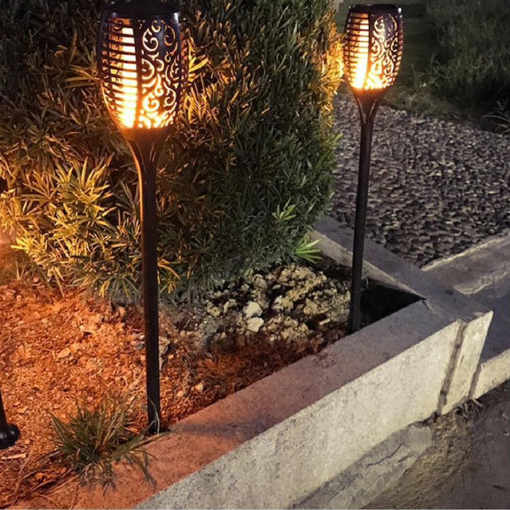 Solar-Powered Small Torch Flame Light