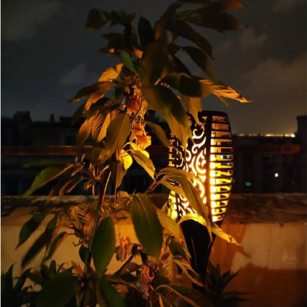 Solar-Powered Small Torch Flame Light