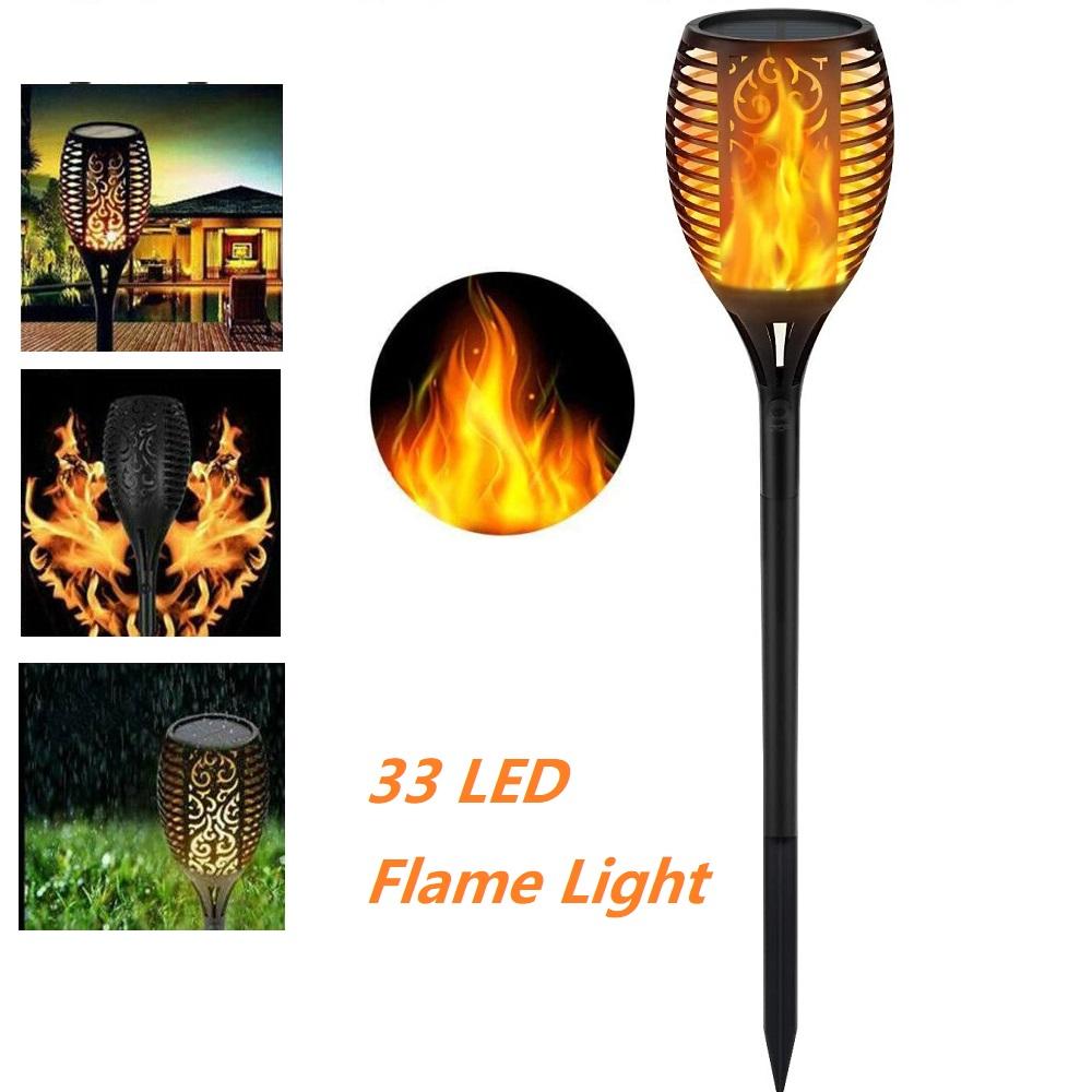 Solar-Powered Small Torch Flame Light