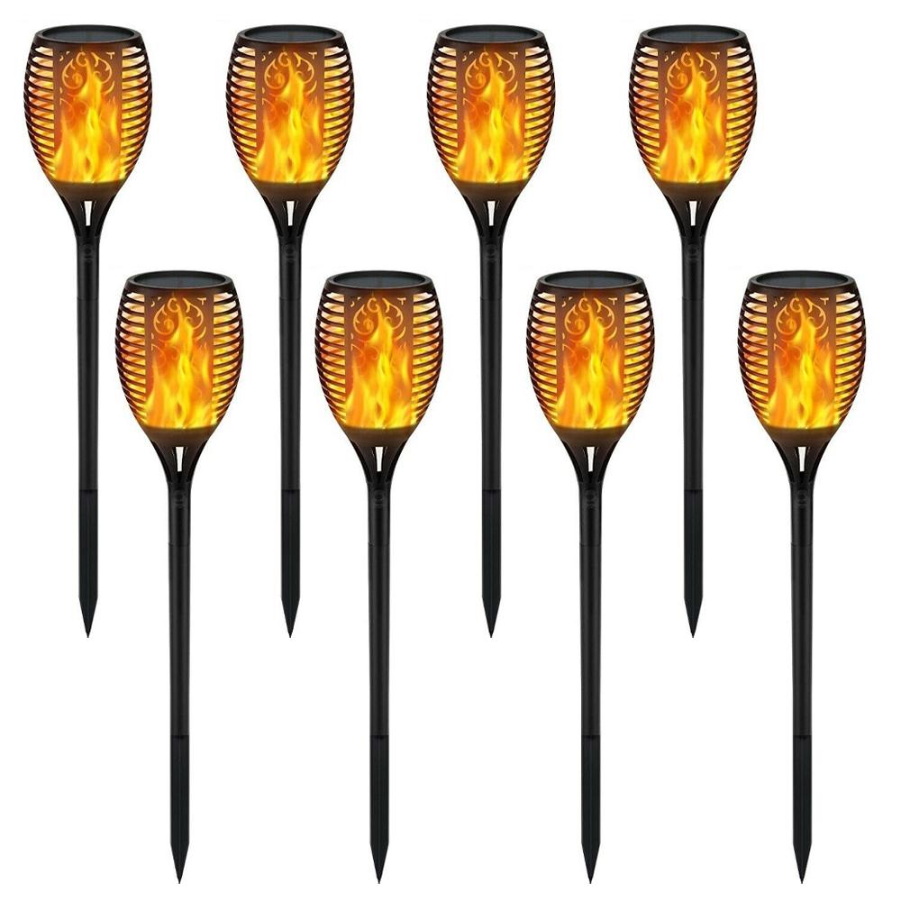 Solar-Powered Small Torch Flame Light